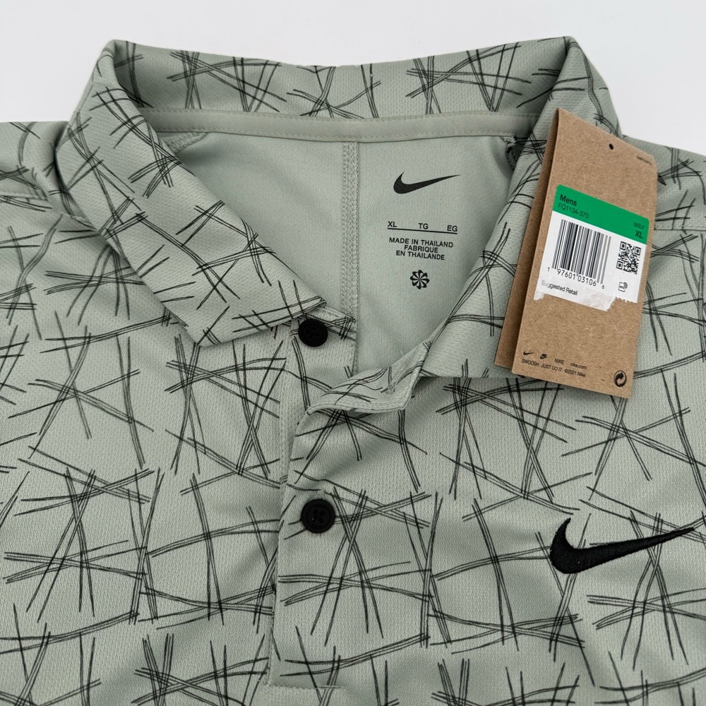 NWT New Nike Men's Dri-FIT Victory+ Pine Needle Print Golf Polo XL X Large Shirt - Picture 4 of 4